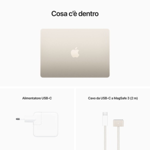 APPLE MacBook Air 13" M2 CHIP con 8-CORE 8GB 256GB SSD 13 GPU 8 CORE STARLIGHT