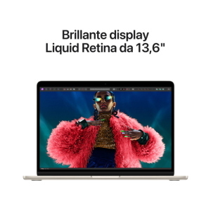 APPLE MacBook Air 13" M3 CHIP con 8CORE CPU 8GB 512GB SSD 10CORE GPU - STARLIGHT