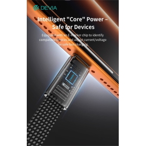 Devia Cavo di ricarica rapida Ultra6 C-C PD 240W con supporto telefono (1,5 m)