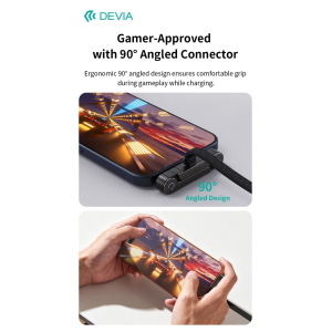 Devia Cavo di ricarica rapida Ultra6 C-C PD 240W con supporto telefono (1,5 m)