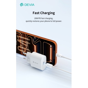 Devia Carica batterie Pro6 Super rapido Out Tipo-C sistema PD 20W Bianco