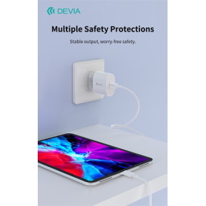 Devia Carica batterie Pro6 Super rapido Out Tipo-C sistema PD 20W Bianco
