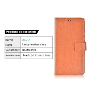 Custodia a Libro pieghevole in Pelle Nera per Samsung S7