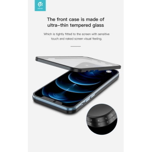 Cover & Vetro Totale protezione Apple iPhone 12 Pro Max Nera