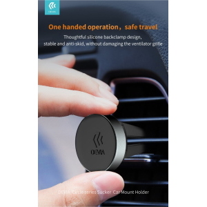 Circle Supporto par auto da bocchetta aria magnetico Nero
