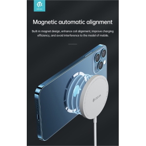 Caricatore Magnetico Mag-Safe Apple IPhone 3A. 15W. Qi