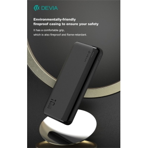 Devia Power Bank Kintone 10,000 mAh 37 Watt Nero