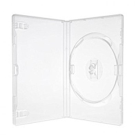 CUSTODIA 14mm DVD SINGOLA CLEAR AMARAY con clips Conf.50pz