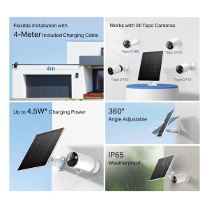 Tapo-TP Link Pannello solare per telecamere smart a batteria A202