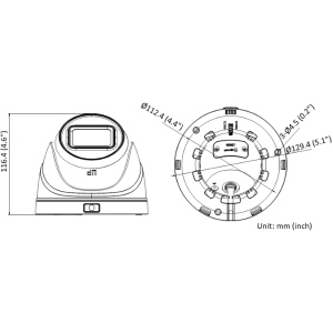 HiWatch-Telecamera IP proiettile 4MP ColorVu, HWI-T640HA-Z (2,8-12mm)