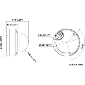 HiWatch-Telecamera IP proiettile 4MP ColorVu, HWI-D149HAA-LU (2,8 mm)