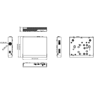 Hikvision-HiWatch NVR 4 canali 4K, 40/80Mbps - HWN-4104MH-E