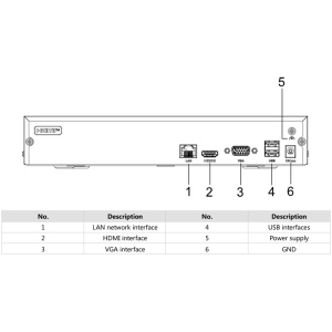 Hikvision-HiWatch NVR 8 canali 4K, 60Mbps - HWN-2108MH-D