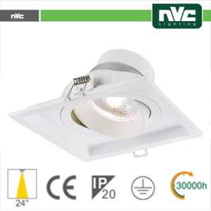 NVC Incasso Multi lampada - 18w (2x9w) 3000k 1440lm >24Â°