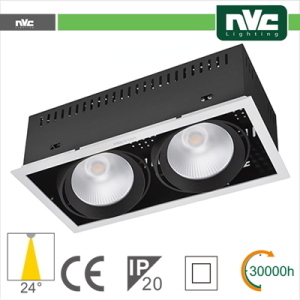 NVC Incasso Multi lampada - 24w(1x24w) 3000k 2100lm>24Â° CRI90
