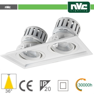 NVC Incasso Multi lampada - 24w(1x24w) 3000k 2140lm >36Â° PF95