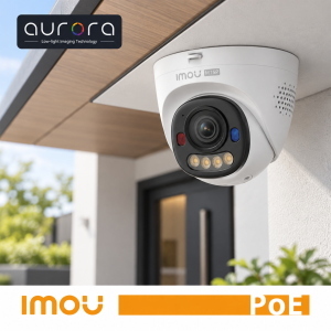 Imou Telecamera PoE Turret PU8E 6MP 3K+ con AI, Full Color e deterrenza attiva | AURORA