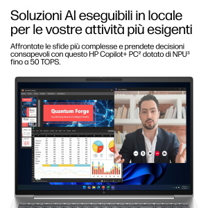 HP EliteBook 6 G2a 16" Next Gen AI PC Wolf Pro Security Edition AMD Ryzen AI 7 WUXGA 16 GB DDR5-SDRAM 512 GB SSD Wi-Fi 7 (802.11be) Win 11 Pro Argento