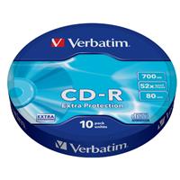 CD-R 700MB 52x Shrink 10pz VERBATIM Extra Protection