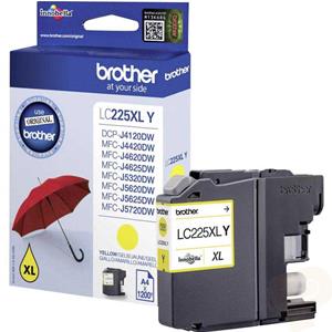 BROTHER CARTUCCIA LC225XL GIALLO 12ml ORIGINALE