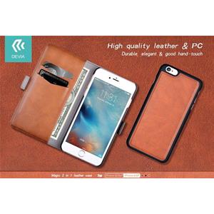 Custodia in Pelle con Portadocumenti Apple iPhone 6S/6 Marrone