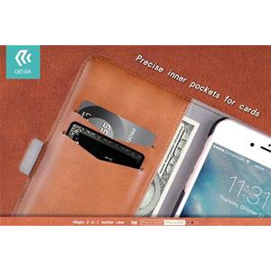 Custodia in Pelle con Portadocumenti Apple iPhone 6S/6 Marrone