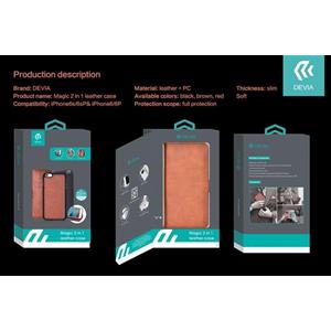 Custodia in Pelle con Portadocumenti Apple iPhone 6S/6 Marrone
