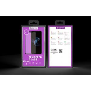 Pellicola in vetro temperato Anti Imp Full Screen Apple iPhone X Nera
