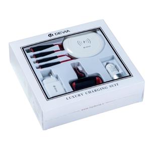 Luxury Suit Carica Supporto e Cavi Smartphone Bianco