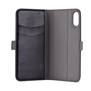 Cover in Pelle con Porta Documenti Magic Apple IPhone X Nera