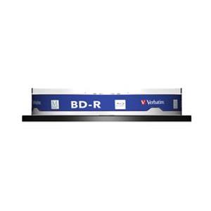 BD-R SL 25GB 4x Cake 10pz VERBATIM Mdisc InkJet Bianca 40-118