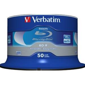 BD-R SL 25GB 6x Cake 50pz VERBATIM DataLife
