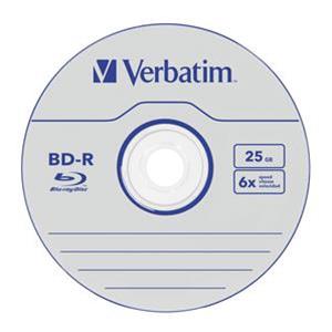 BD-R SL 25GB 6x Cake 50pz VERBATIM DataLife