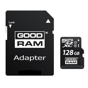 microSD 128GB GOODRAM SDXC c10 UHS-I/U1 M1AA con adattatore 100R/10W