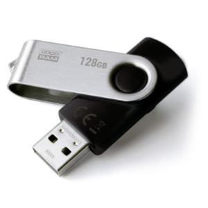 PEN DRIVE 128GB GOODRAM USB 2.0 UTS2 NERA con SWIVEL 20R/5W