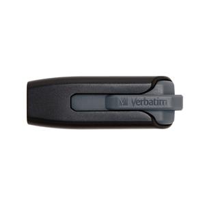 PEN DRIVE 256GB VERBATIM USB 3.2 Gen 1 V3 Slide and Lock Black\Grey