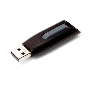 PEN DRIVE 128GB VERBATIM USB 3.2 Gen 1 V3 Slide and Lock Black\Grey 80W\25R