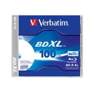 BD-R XL 100GB 4x Jewel 1pz VERBATIM InkJet Bianca 22-118