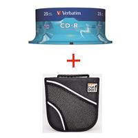 CD-R 700MB 52x Cake 25pz VERBATIM Extra Protection + Borsa 24 posti