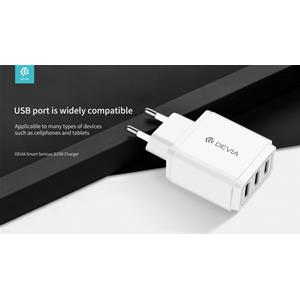 Caricatore da muro 17W USB da muro con tre uscite 3.4 Amper