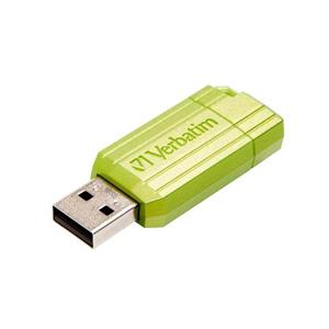 PEN DRIVE 64GB VERBATIM USB 2.0 PinStripe EUCALYPTUS GREEN