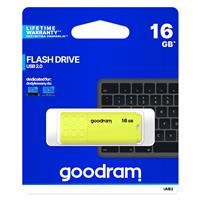 PEN DRIVE 16GB GOODRAM USB 2.0 UME2 GIALLA con CAP 20R/5W