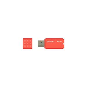 PEN DRIVE 64GB GOODRAM USB 3.2 UME3 ARANCIO con CAP 60R/20W