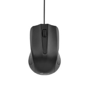 MOUSE OTTICO USB 3 TASTI CAVO NERO ergonomico