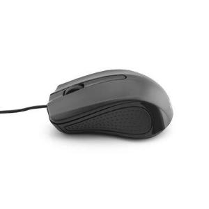 MOUSE OTTICO USB 3 TASTI CAVO NERO ergonomico