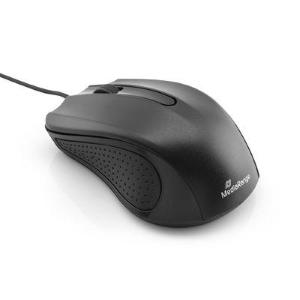 MOUSE OTTICO USB 3 TASTI CAVO NERO ergonomico