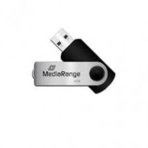 PEN DRIVE 32GB MEDIARANGE USB 2.0 NERA con SWIVEL