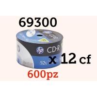 CD-R 700MB 52x Shrink 50pz HP - 69300 - MINIMO 12CF