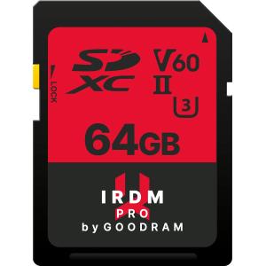 SECURE DIGITAL 64GB GOODRAM SDXC v60 UHS-II/U3 IRDM IRP-S6B0 265R/120W