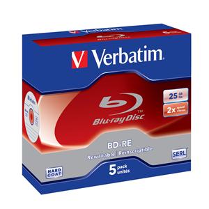 BD-RE SL 25GB 2x Jewel 1pz VERBATIM ReWritable